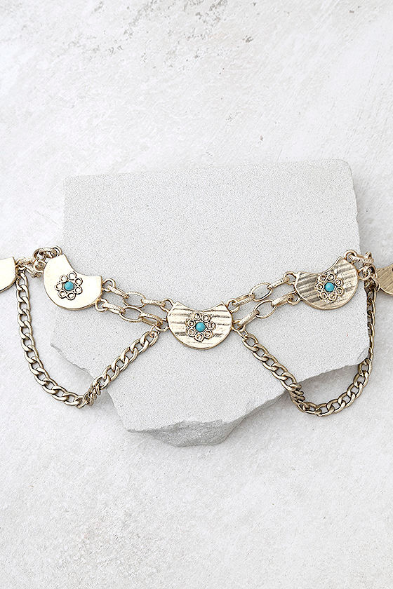 On-Trend Gold Belt - Gold Chain Belt - Gold Charm Belt