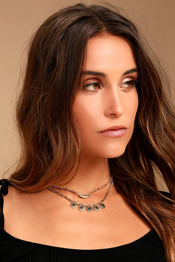 Boho Black and Gold Necklace - Layered Necklace - $18.00 - Lulus
