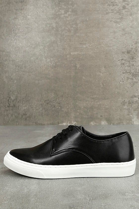 Missy Black Lace-Up Sneakers 1
