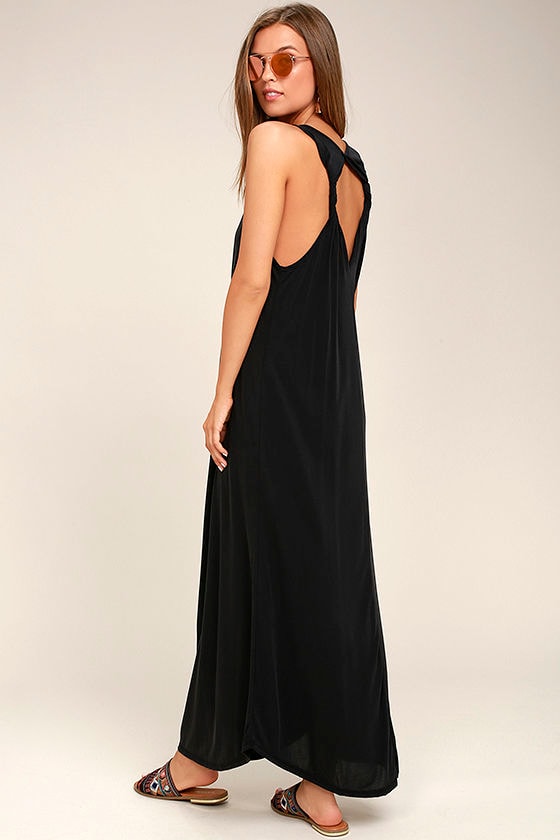PPLA Enya Dress - Washed Black Dress - Maxi Dress - Sheath Dress - $75. ...