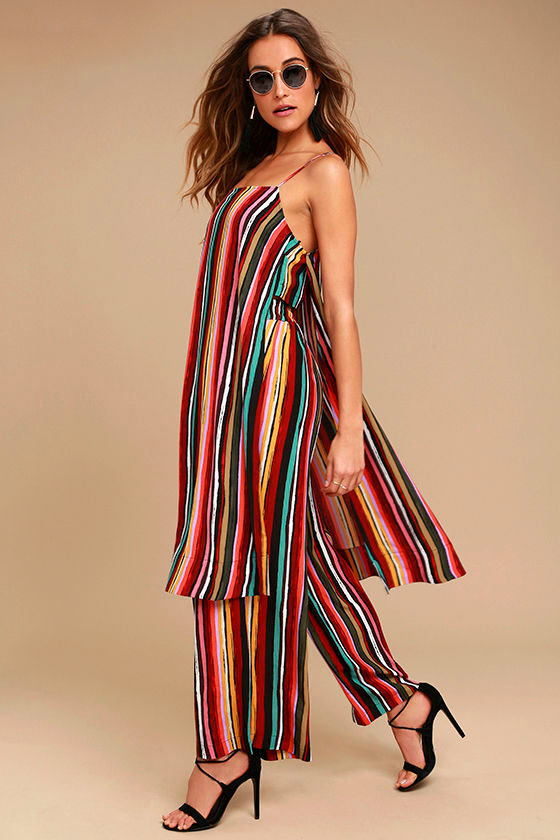 Free People Ruby Multi Striped Two-Piece Set 2