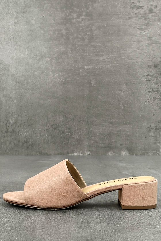 Jolie Mauve Suede Mules 1