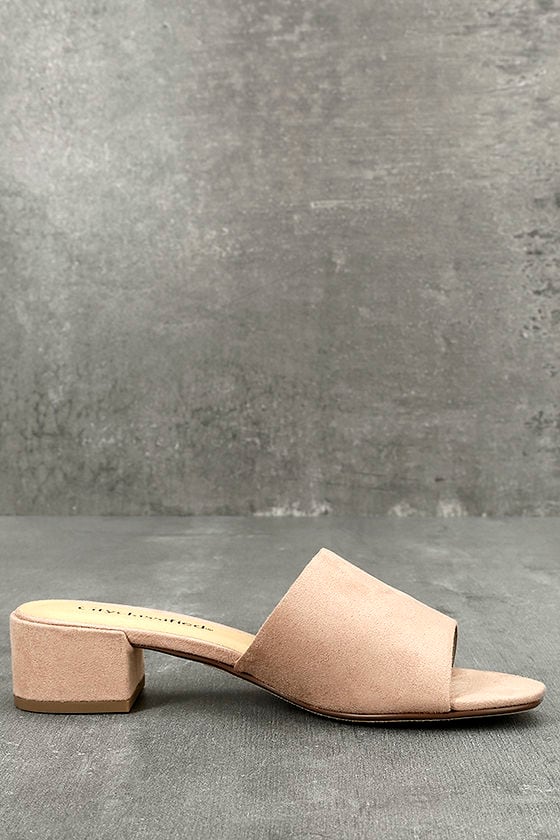 Classic Mules - Vegan Suede Mules - Mauve Mules - $23.00