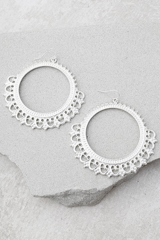 Queen Of The Isle Silver Earrings 1