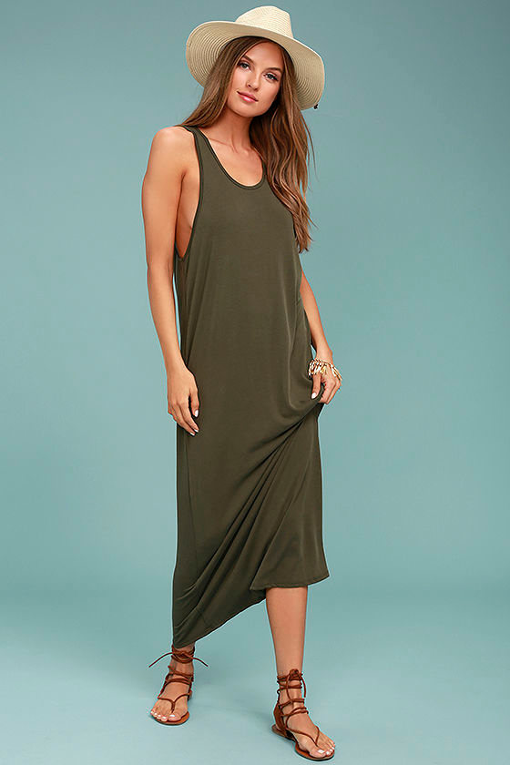 OPLI Dress in Black Light Green