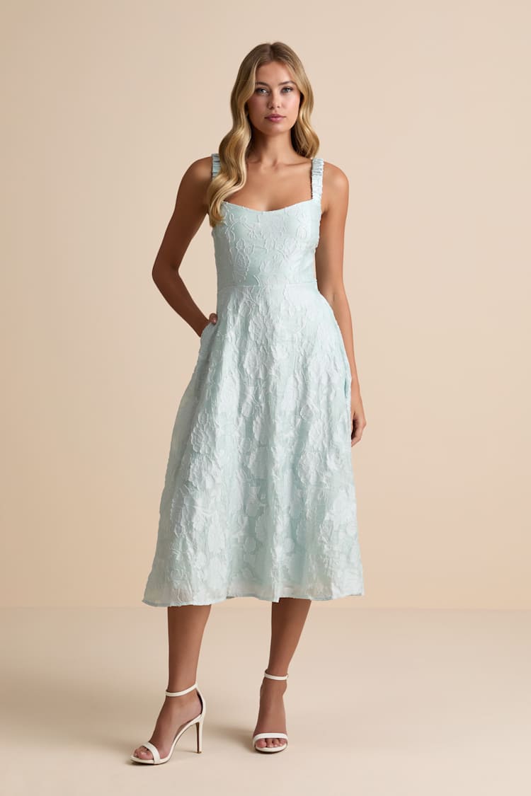 green emerald velvet dress Mint Green Lace Spaghetti Straps Prom Dresses Beautiful Long Evening D –  SELINADRESS main image 0