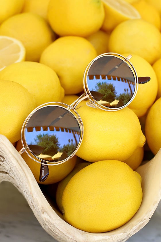 Boho Sunglasses Gold Sunglasses Round Sunglasses 15.00 Lulus