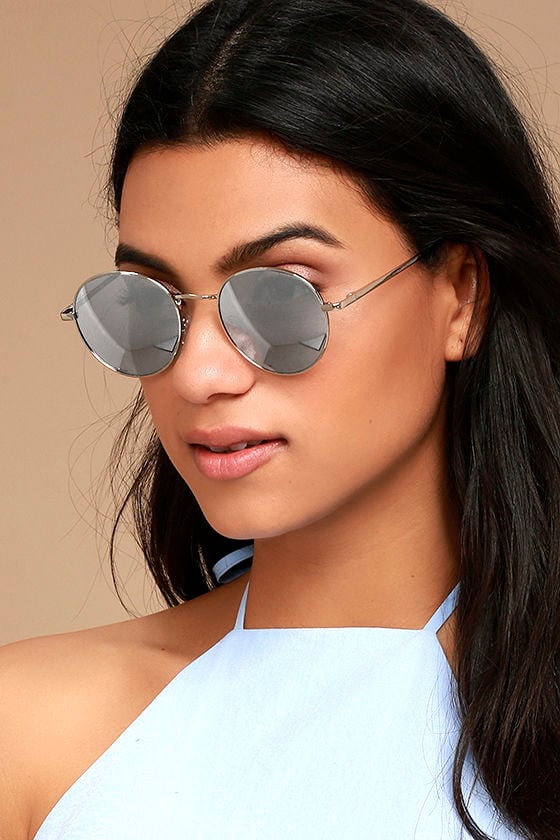 Fashionable Women's Small Round Mirrored Sunglasses, Easy And Fun To Wear  For Daily Outdoor Activities | SHEIN USA