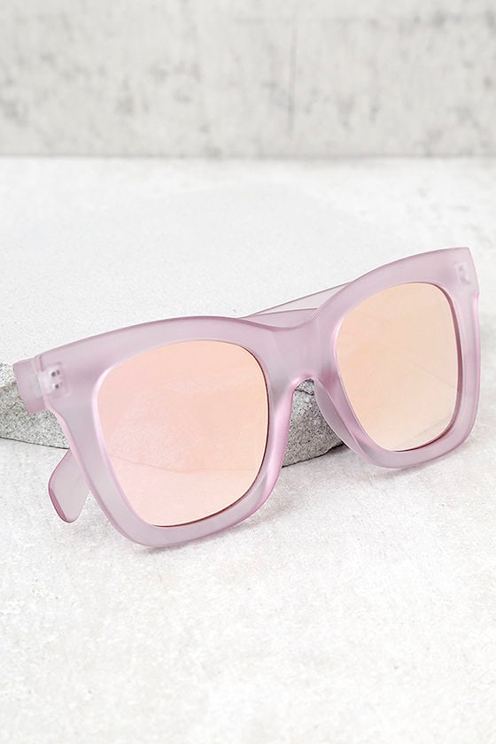 Quay After Hours Pink Mirrored Sunglasses