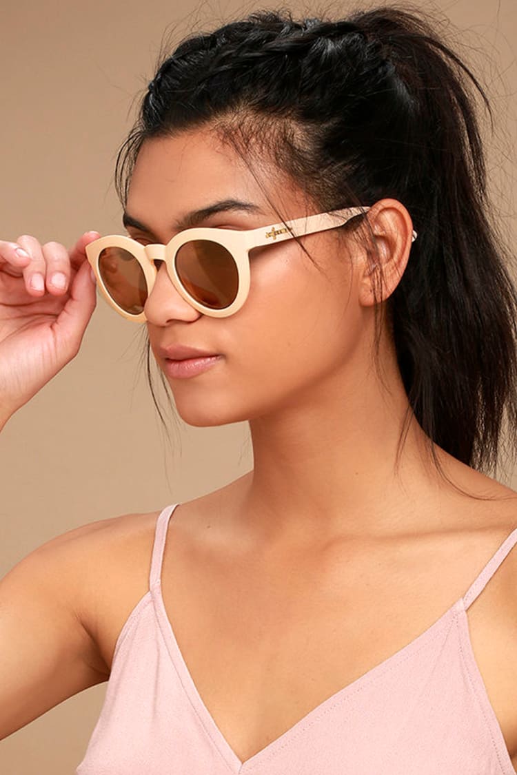 Pink Chunky Frame Round Mirrored Sunglasses Pink Chunky Frame Round Mirrored Sunglasses