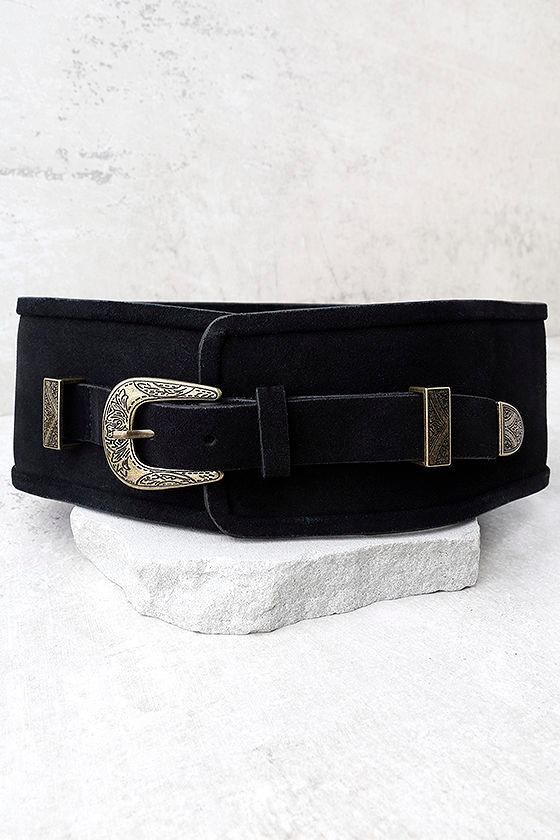 Lovestrength Natalie Black Leather Belt 1