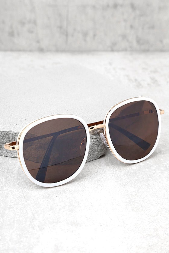 Disco Queen White and Black Sunglasses 1