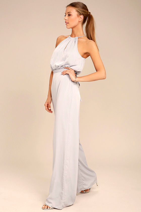 Dance With You Light Grey Jumpsuit 2