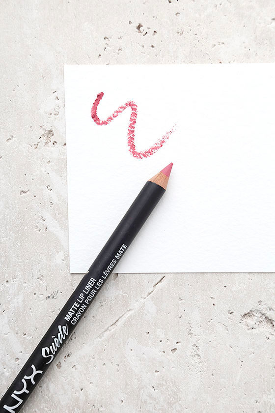 NYX Tea and Cookies Rose Pink Suede Matte Lip Liner 2