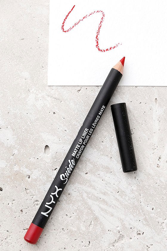 NYX Kitten Heels Red Suede Matte Lip Liner 2