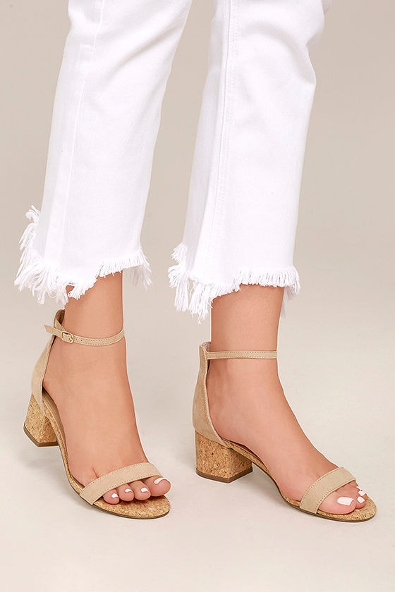 cork ankle strap sandals