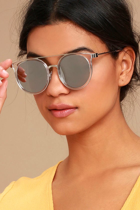 Out of This World Clear and Silver Mirrored Sunglasses