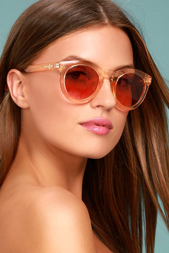 Crap Eyewear The T.V. Eye Peach Sunglasses 1