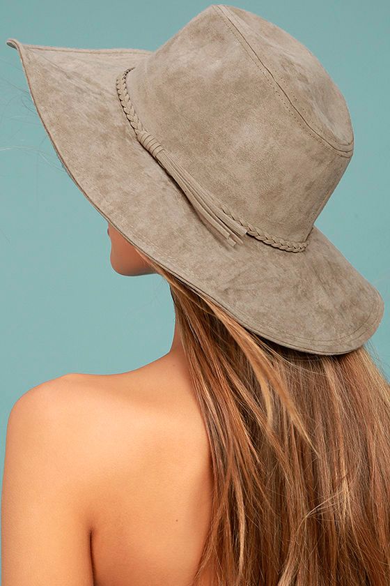 Vivi Tan Suede Fedora Hat 2