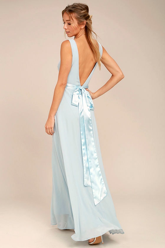 That Special Something Light Blue Maxi Dress