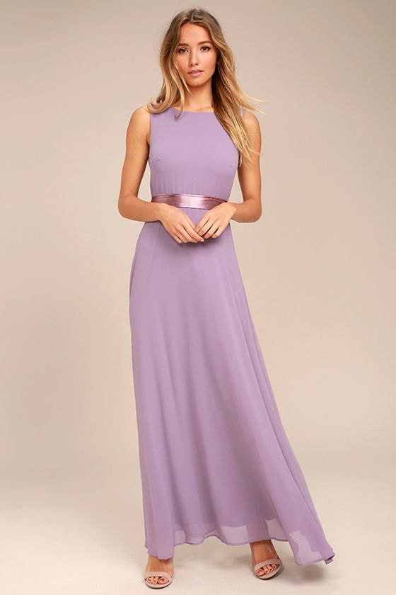 That Special Something Dusty Purple Maxi Dress