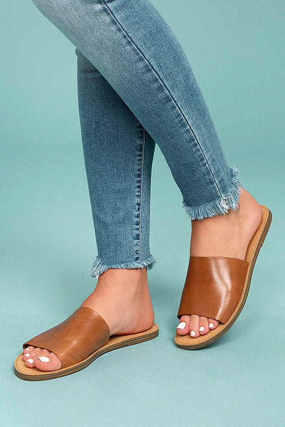 steve madden trista cognac leather