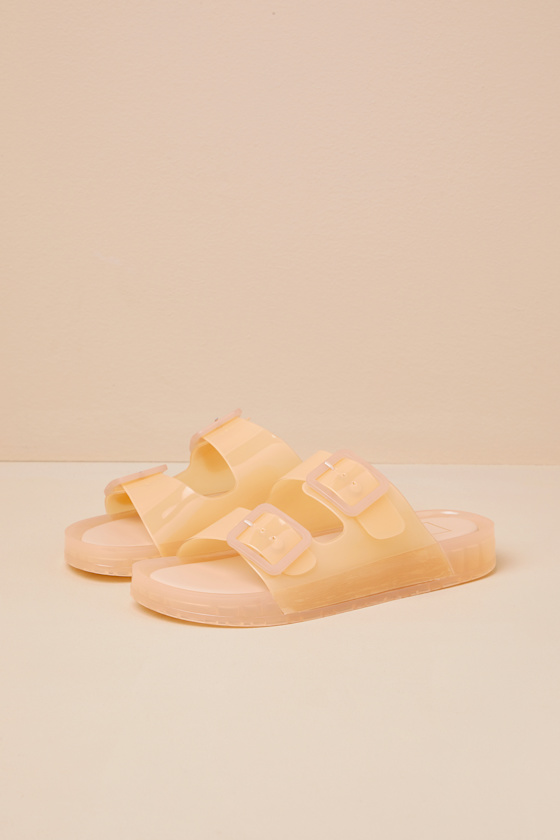 Julio Praline Vinyl Buckle Slide Sandals 3