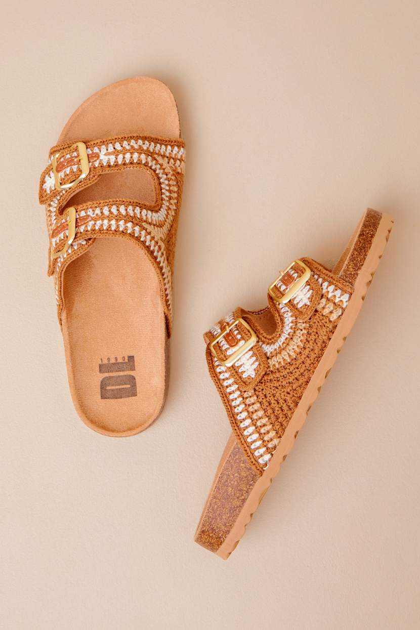 Dirty Laundry Tambour - Brown Crochet Sandals - Buckle  display picture 2