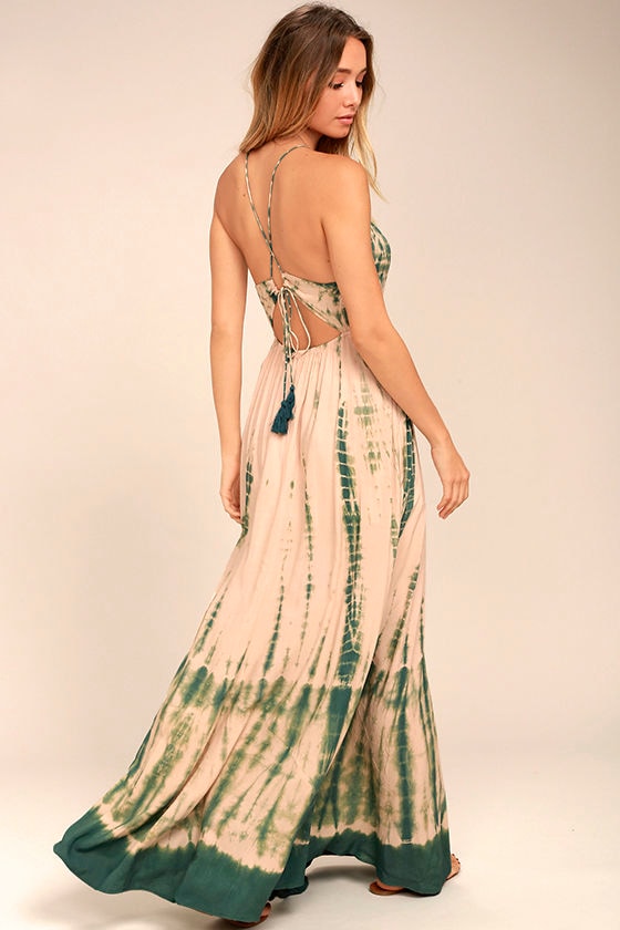 lulus tie dye maxi dress