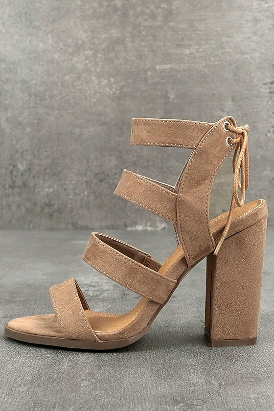 tan high sandals
