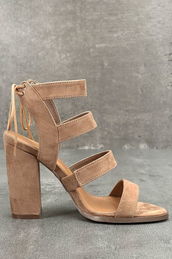 tan high sandals