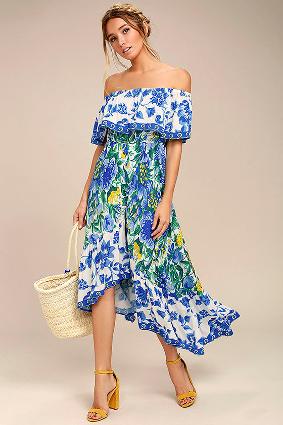 off the shoulder sundress
