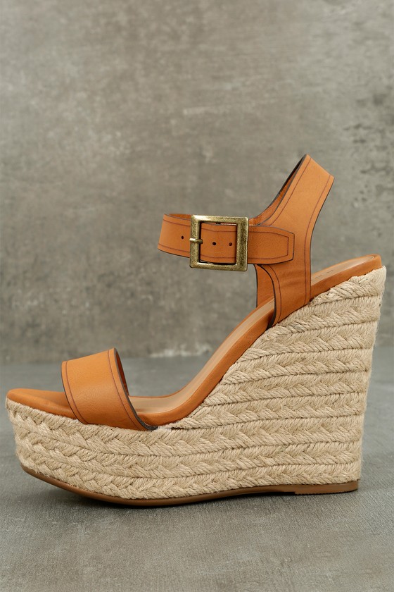 tan espadrille wedges