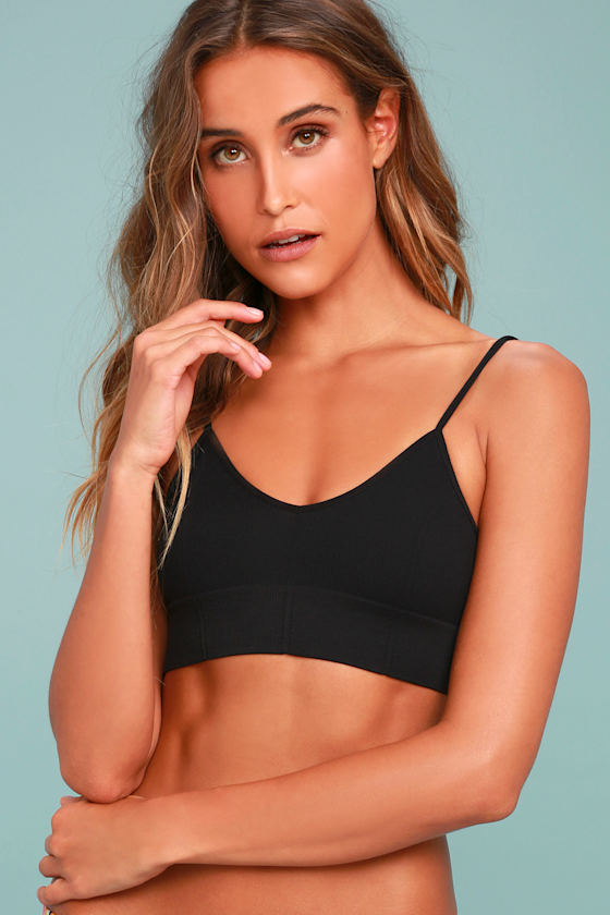 Free People Low Back Black Bralette 2
