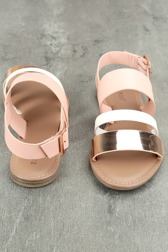 rose gold sandals size 3