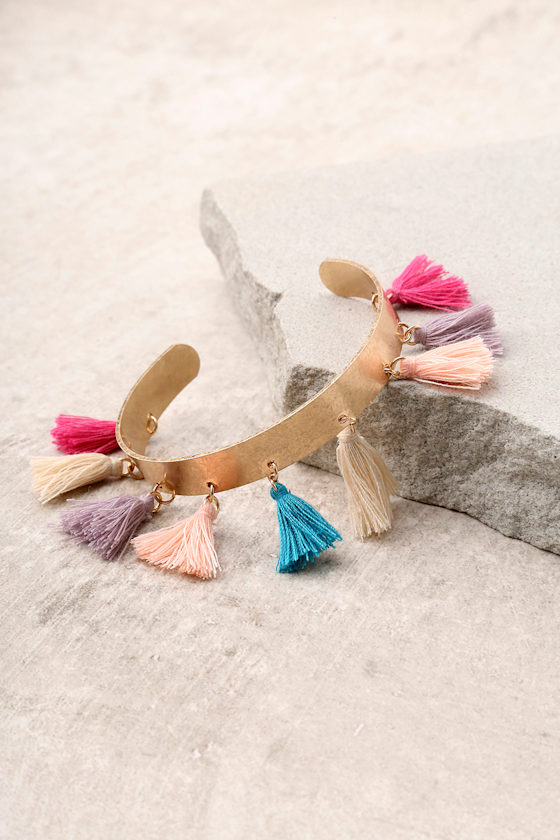 Candy Sweet Gold Tassel Bracelet 2