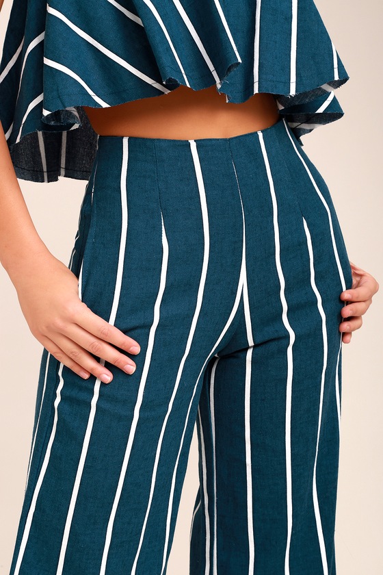 culottes striped pants