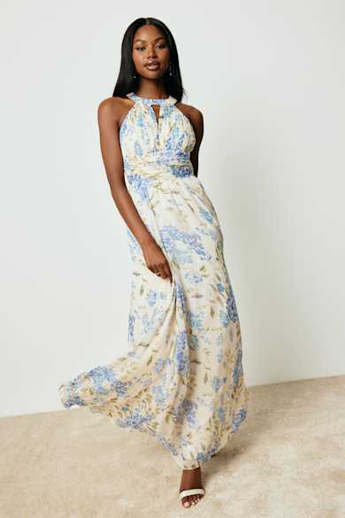 chinese dress ladies A-Line/Princess Bohemian Maxi Dress with Flower Wedding Guest Dress main image 1