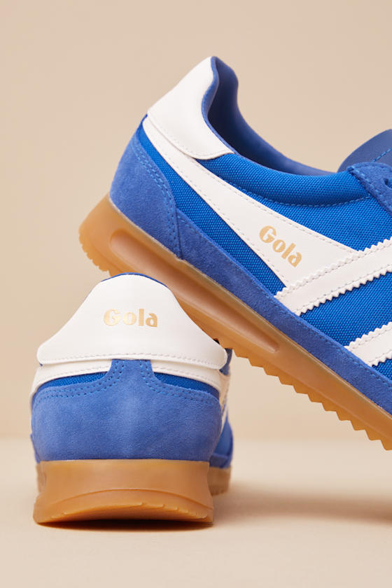 Tornado Sapphire Color Block Suede Leather Sneakers - thumbnail 5