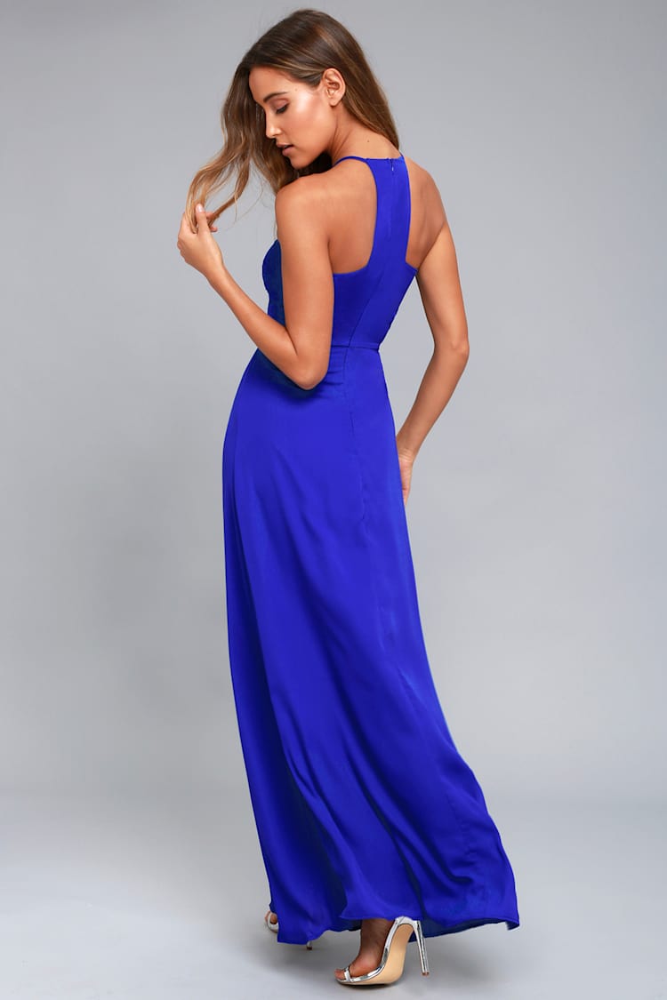 Lovely Royal Blue Dress - Maxi Dress - Gown - Formal Dress - Lulus