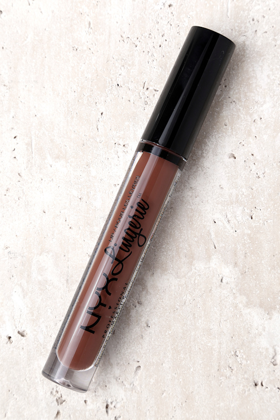 NYX Beauty Mark Brown Lip Lingerie Liquid Lipstick 1