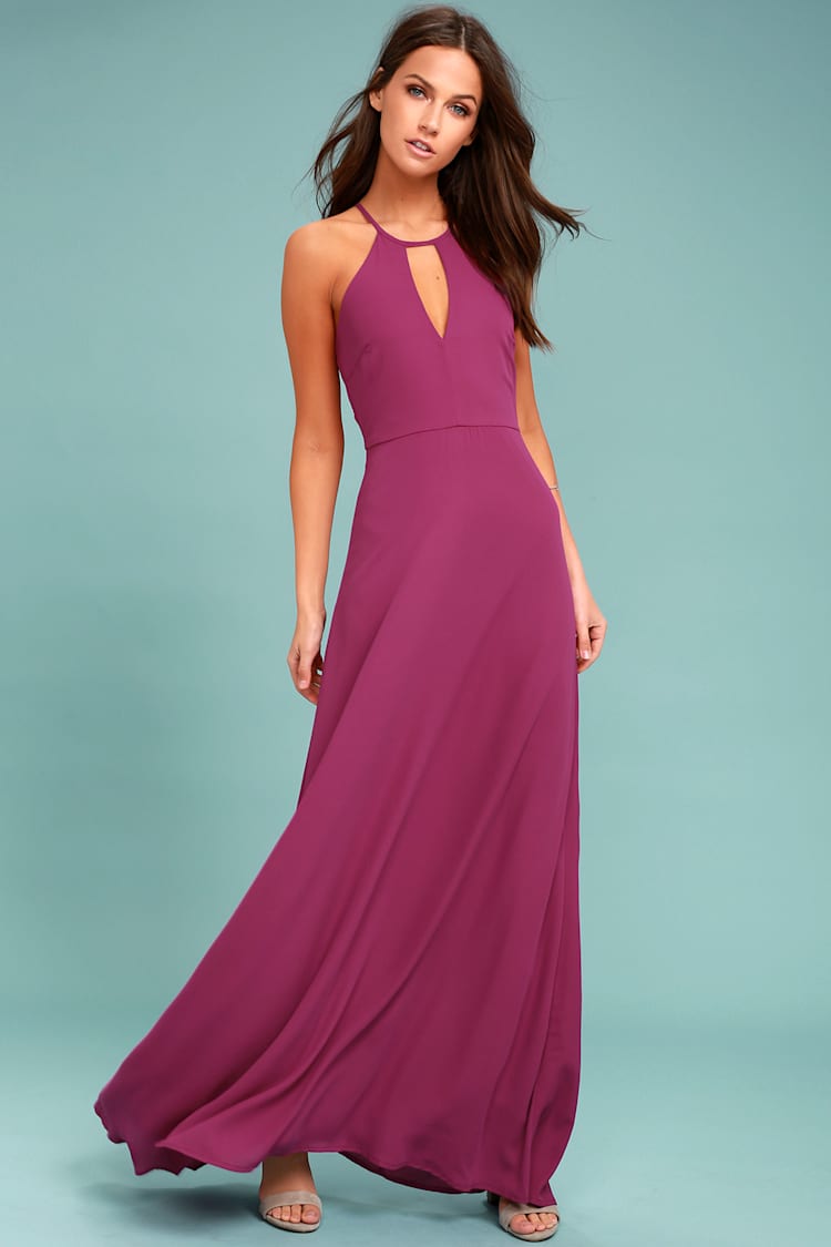 Lovely Magenta Dress - Maxi Dress - Magenta Gown - Formal Dress - Lulus