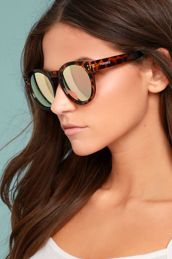 Perverse Declan Tortoise and Pink Mirrored Sunglasses 3