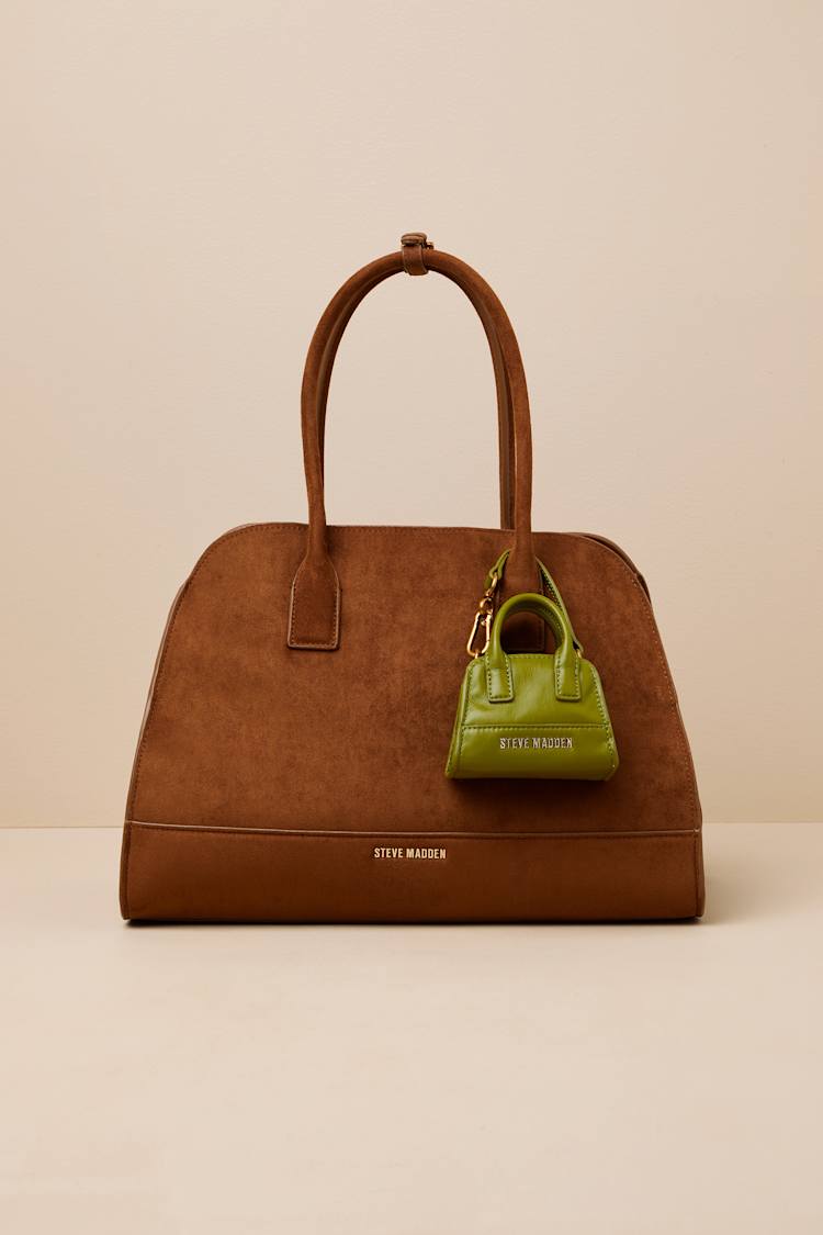 Bharlii Tan Suede Tote Bag