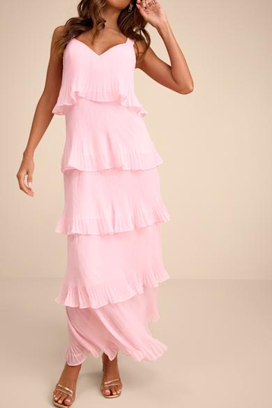 lulus bridesmaid dresses blush Lulus Maxi Blush Pink Dress Lost In The Moment Blush Maxi Dress