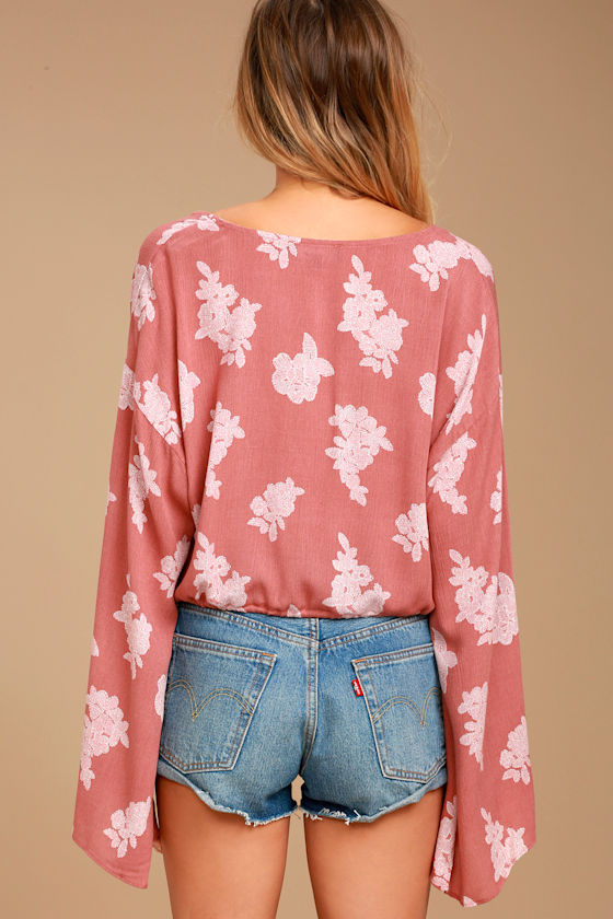 LIAO CROP TOP WOMEN CASHMERE ROSE