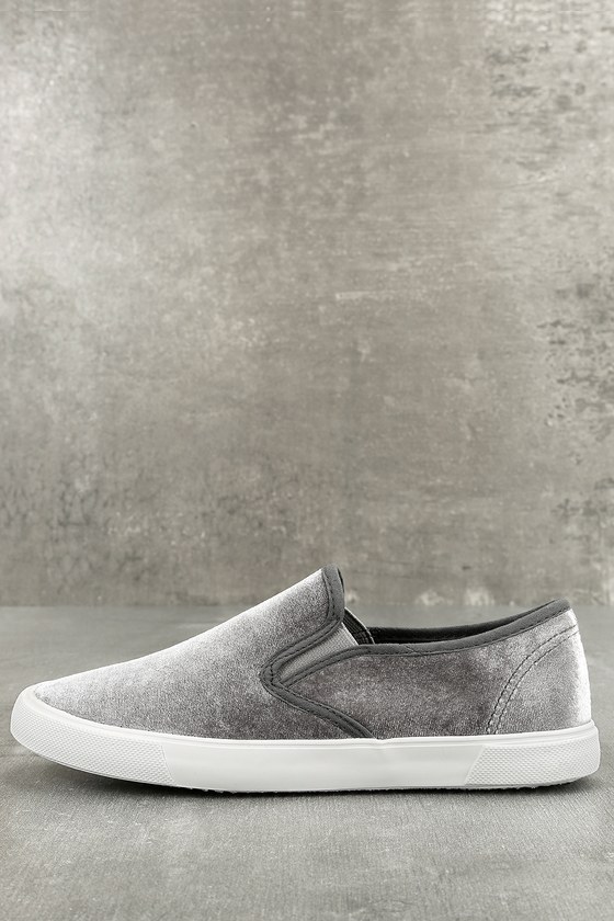 Parity \u003e grey velvet sneakers, Up to 79 