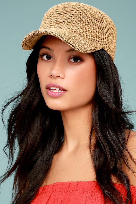 Trendy Straw Baseball Cap Tan Baseball Cap Straw Sunhat Lulus