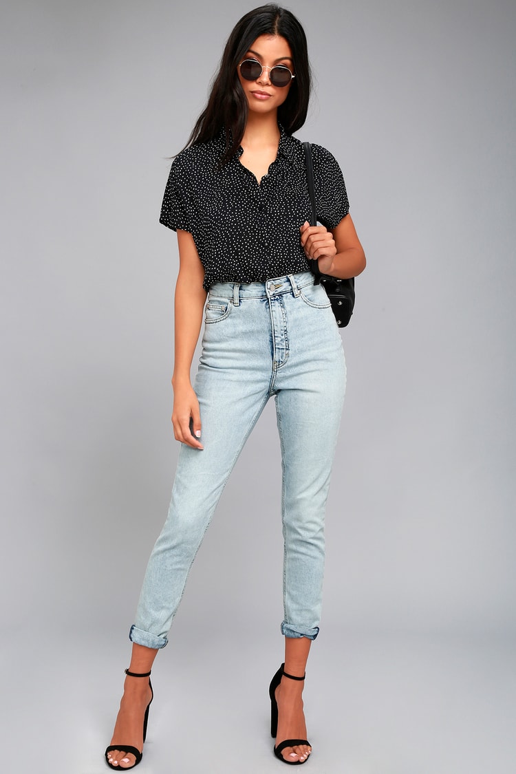 Lima bue Klappe Cheap Monday Donna Jeans - Light Wash Jeans - High-Waisted Jeans - Lulus