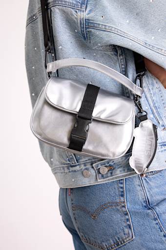 Hooked On Silver Metallic Mini Handbag 1